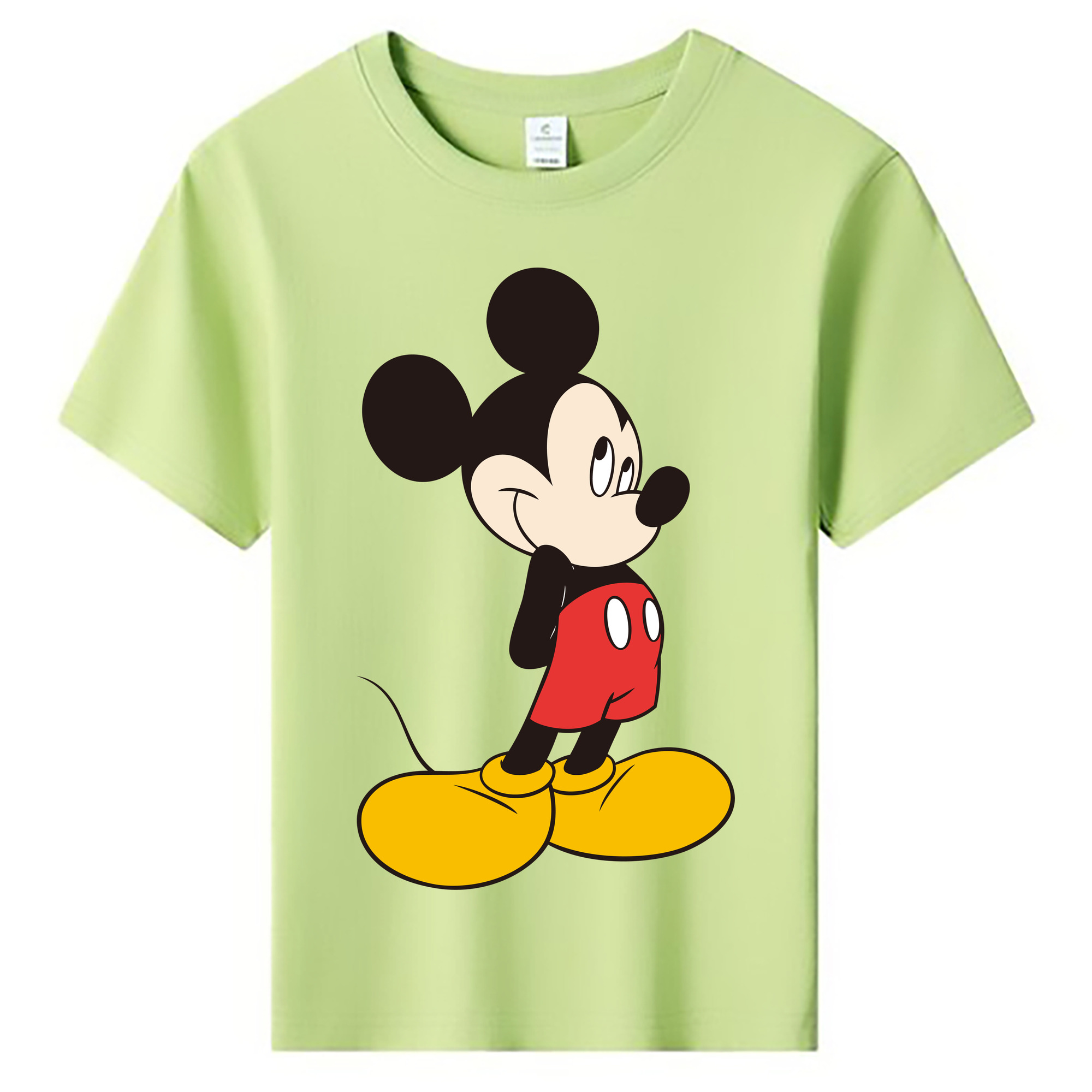 ミッキーマウス Mickey Mouse 綿100％キッズTシャツ（フロントプリント）